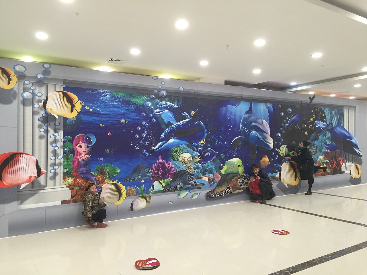 北京海洋馆主题原创经典创意3D画设计