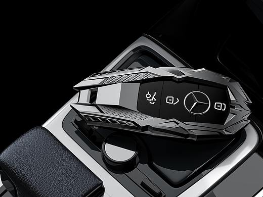 奔驰钥匙亚马逊天猫京东电商设计产品建模渲染@花生生