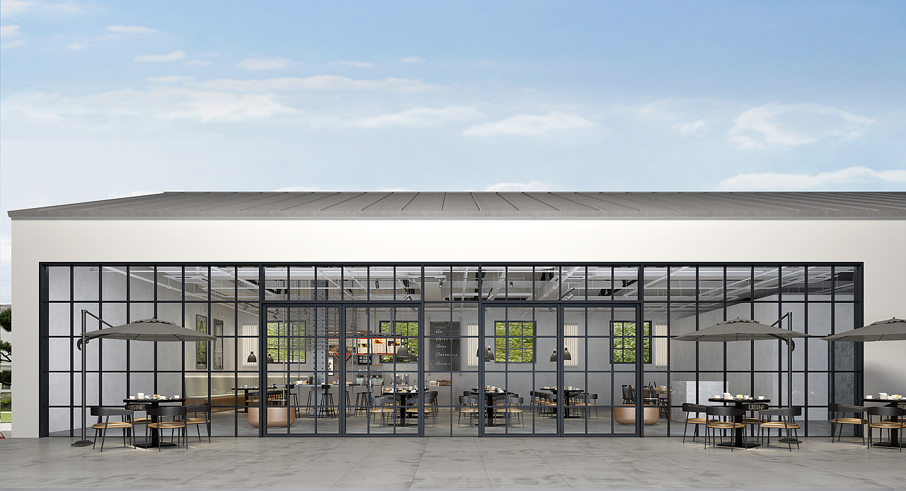 北京工业咖啡厅设计