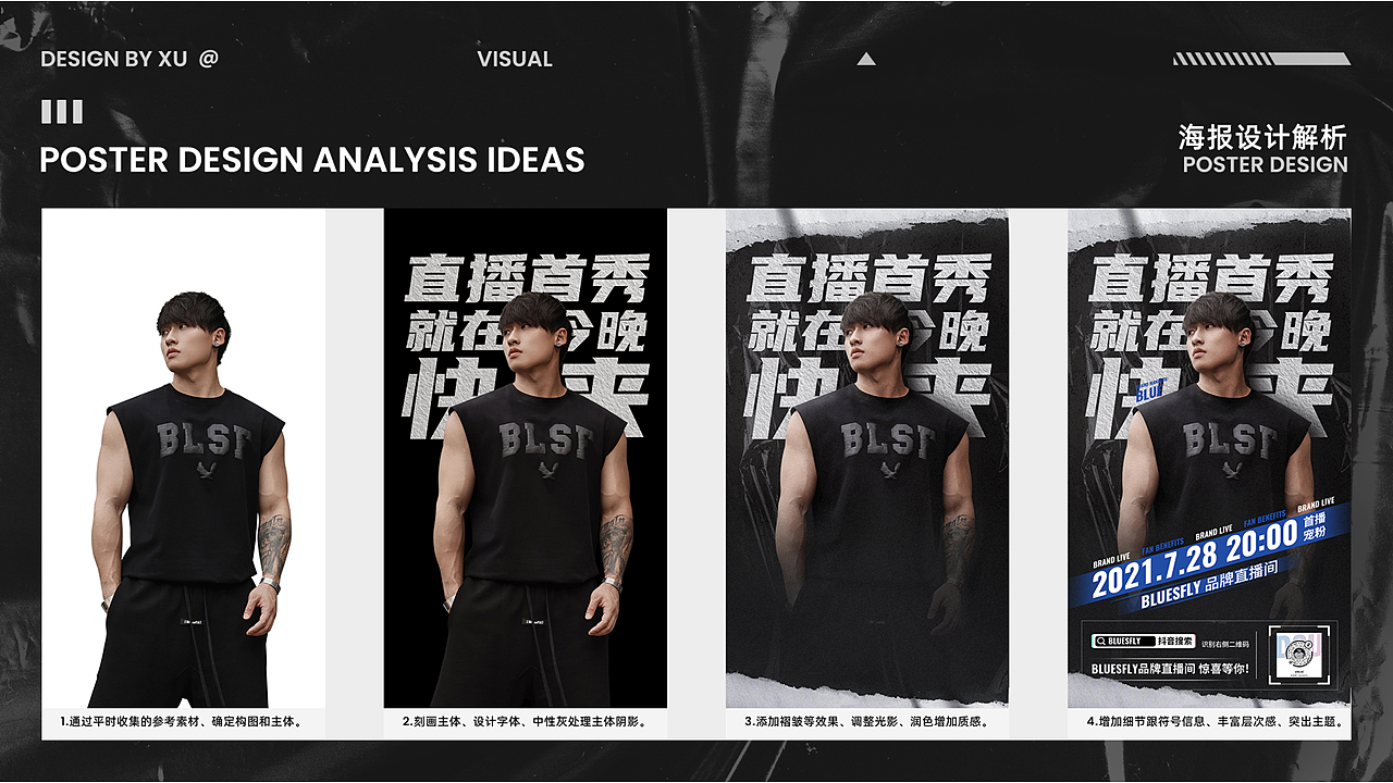 潮牌男装海报设计作品集（图ZMjY4NDgxMTYw） - 海报 - 站酷设计师老许的视觉笔记原创素材 - 站酷ZCOOL