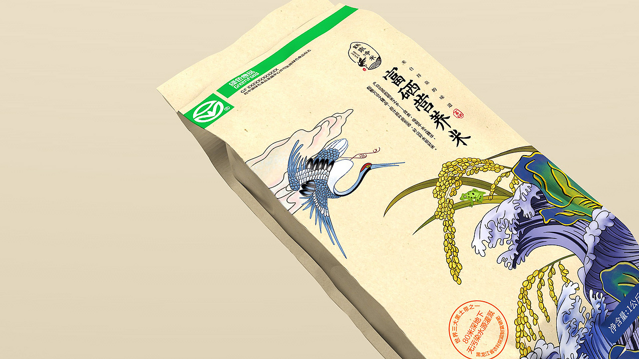 富硒鹤泉净米包装手提盒