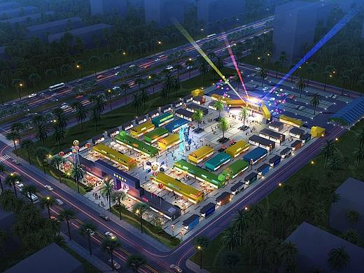 商业设计I集装箱商业综合体设计I集装箱夜市_集装客