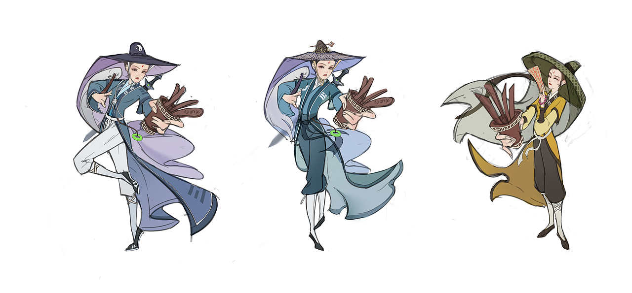 唐朝漫画古风 练习设计03（图ZMjY0NjYwMjg4） - 游戏原画 - 站酷设计师孤名流浪原创素材 - 站酷ZCOOL