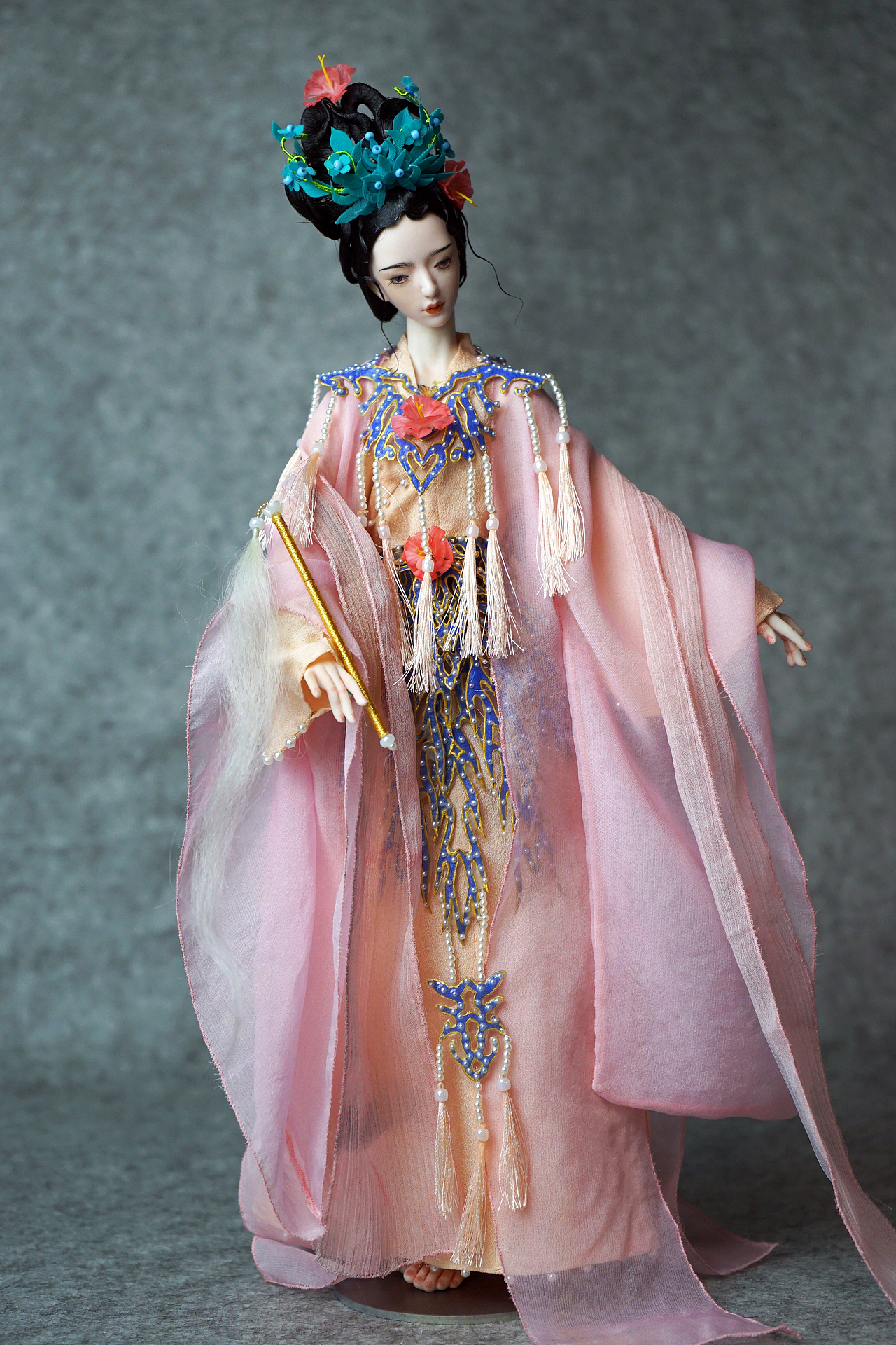 【陶瓷BJD】蜀葵花神 4厘米特体 护佑蜀地安然无恙