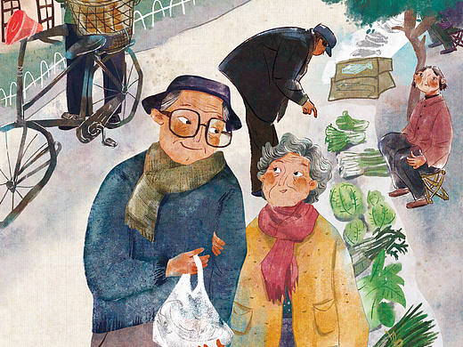 OLive    各种风格的杂志内插  儿童插画 