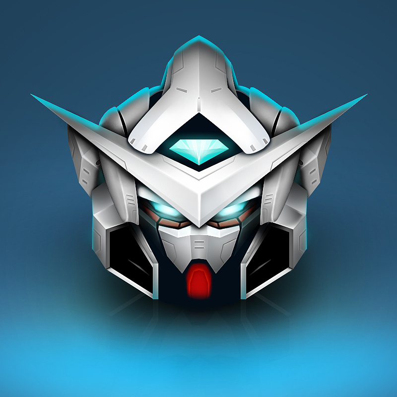 临摹一个高达的标|ui|图标|小破车制造_原创作品-站酷zcool