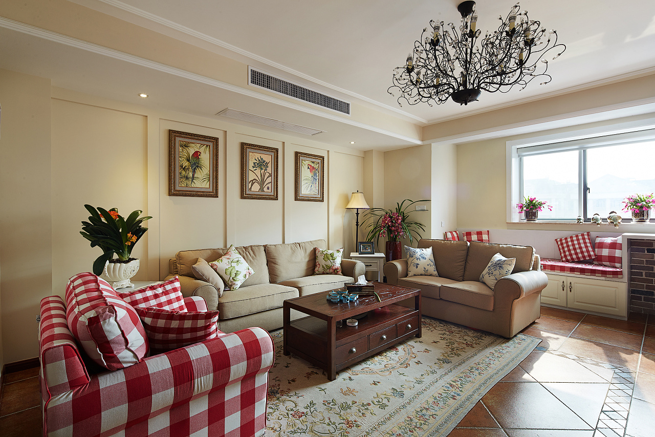 沈阳方林装饰龙湖西府原著150平港式风格装修案例图