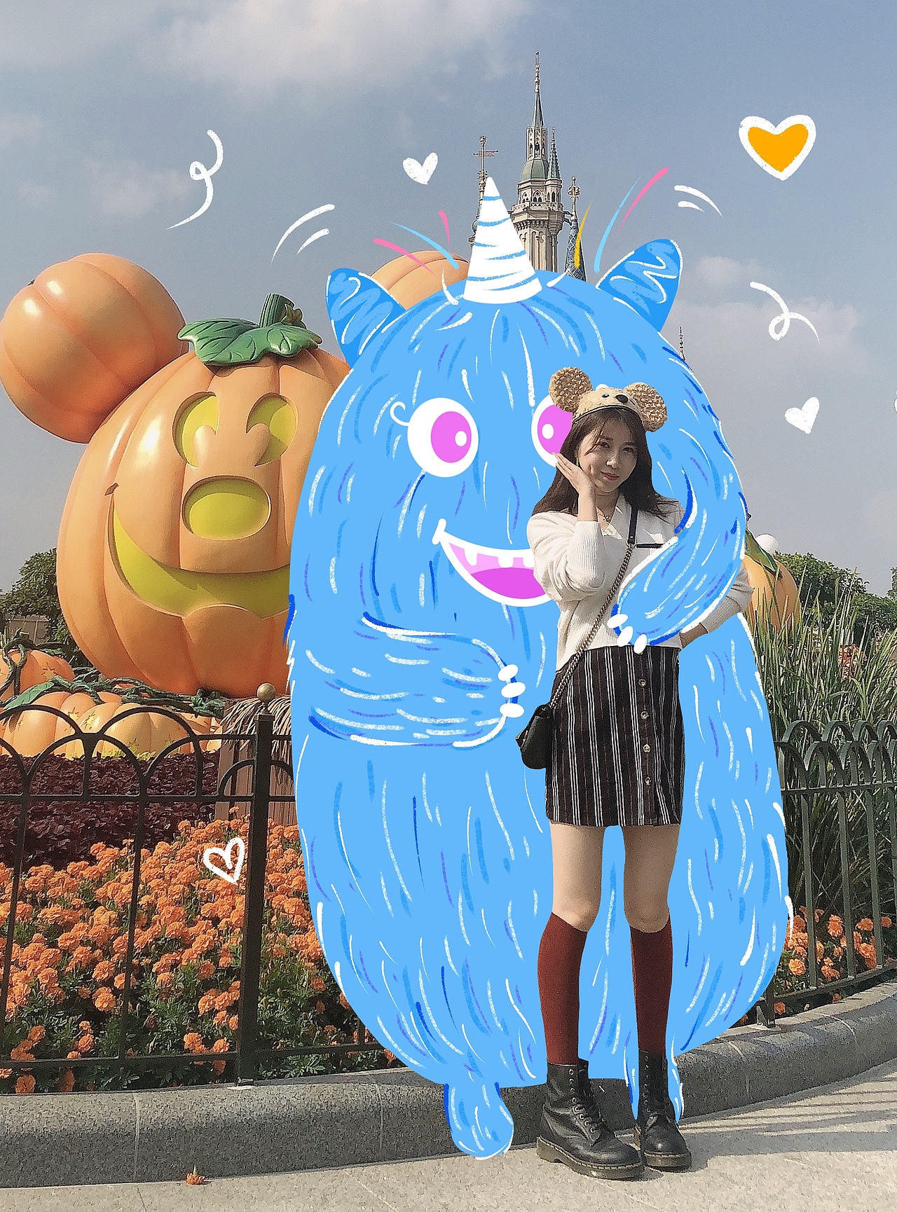 小怪兽来啦！（图ZMTk1MTQ1Nzgw） - 新锐潮流插画 - 站酷设计师太阳野鹿原创素材 - 站酷ZCOOL