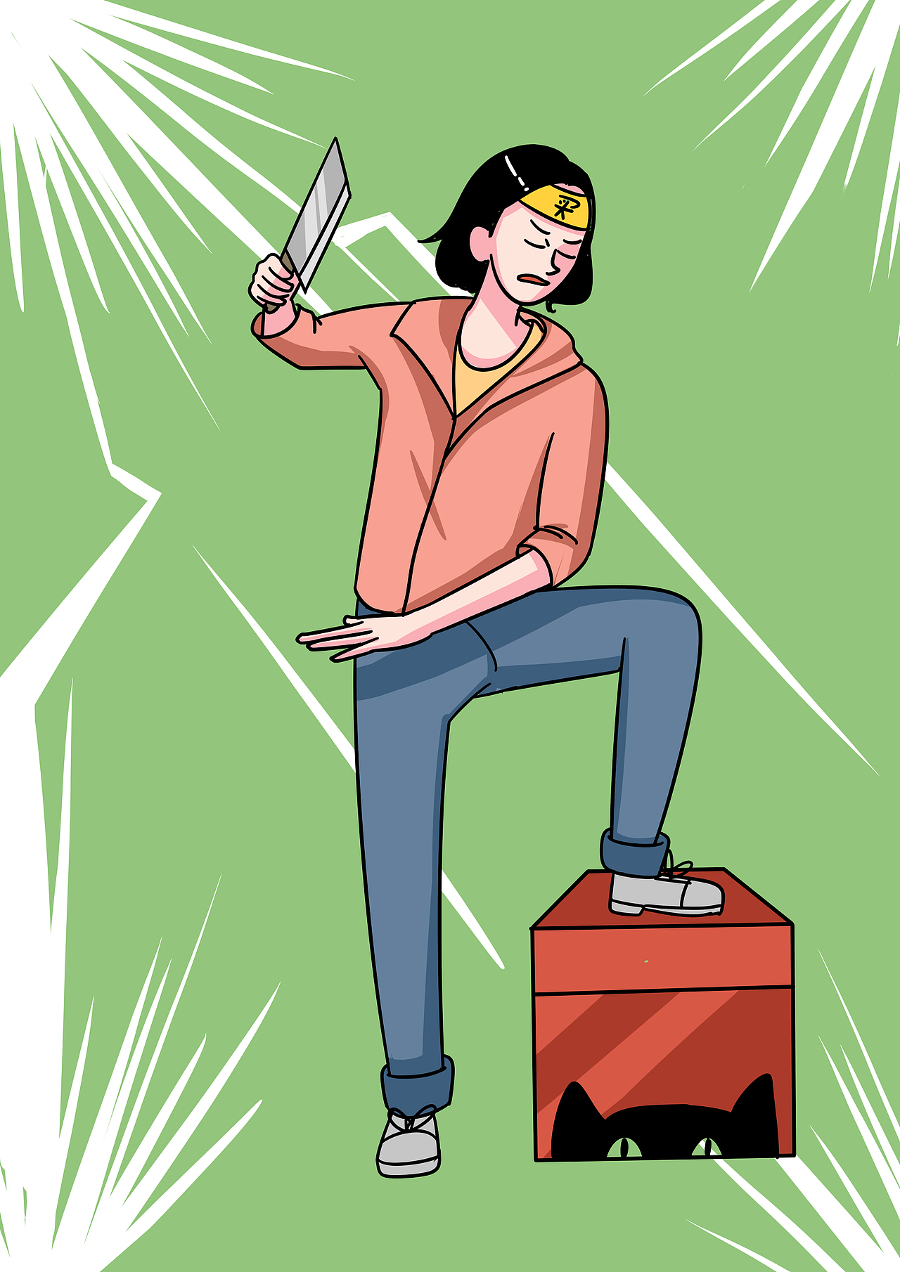 h5斜杠青年9099|插画|商业插画|六毛画屋_原创作品-站酷zcool