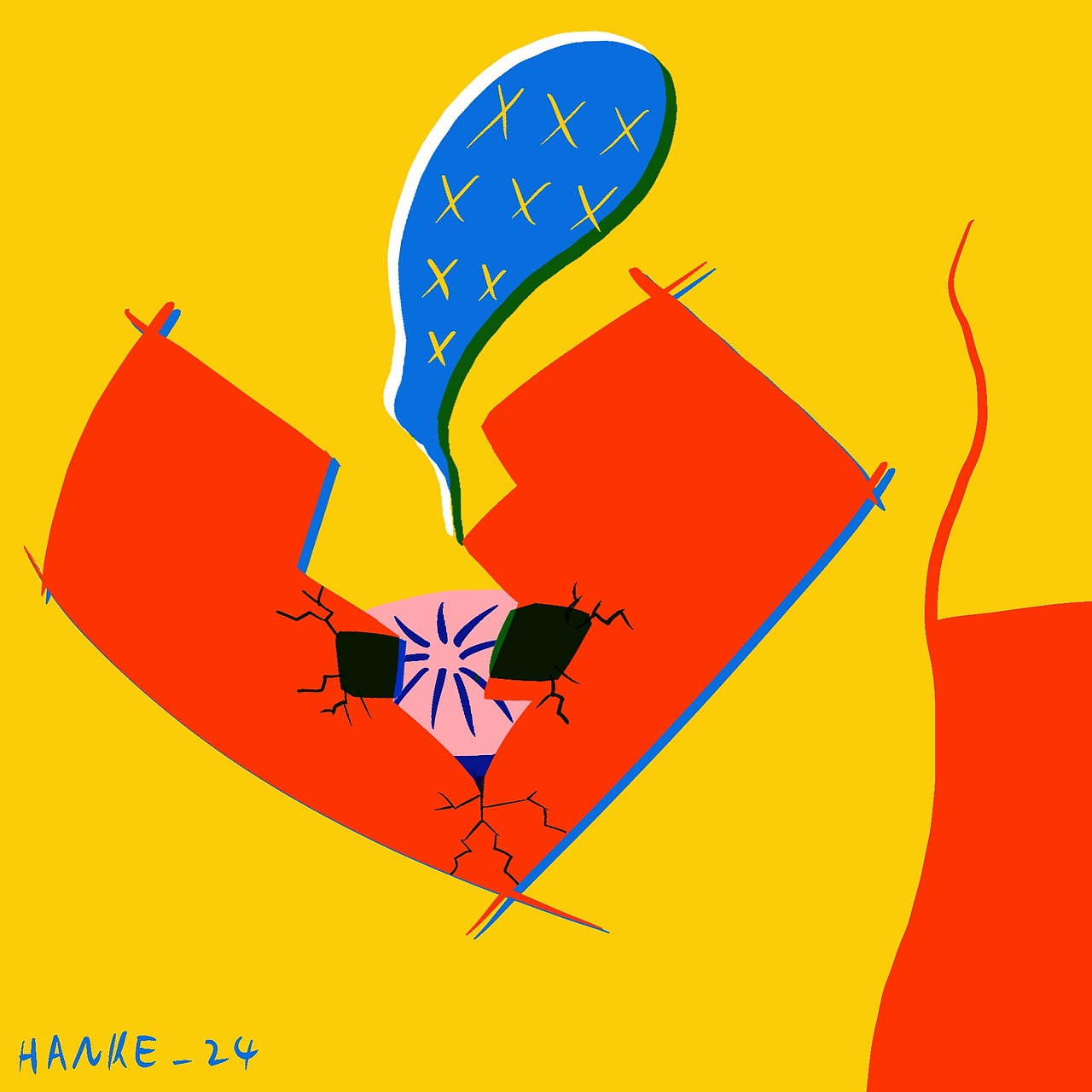 他人即地狱（图ZMjkyNTI5ODQw） - 艺术插画 - 站酷设计师HANKE_24原创素材 - 站酷ZCOOL