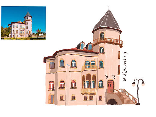 照片速写～啊！房子！（个人主页-ZNjUxNDIzNDg=） - 创作习作 - 站酷设计师花儿huaer原创素材 - 站酷ZCOOL