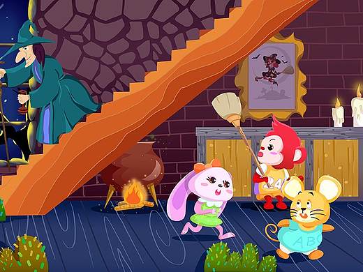 偷扫把的小动物