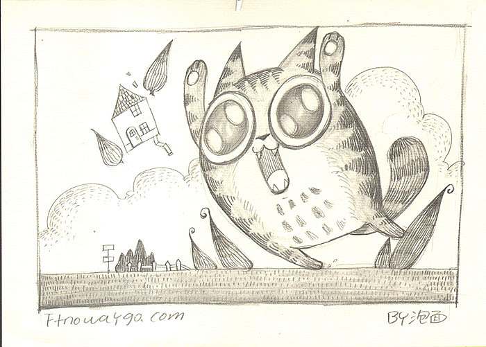 身边的猫咪,一套铅笔涂鸦，希望大家喜欢（图ZMTIwMzE3ODQ=） - 创作习作 - 站酷设计师还是一碗泡面原创素材 - 站酷ZCOOL