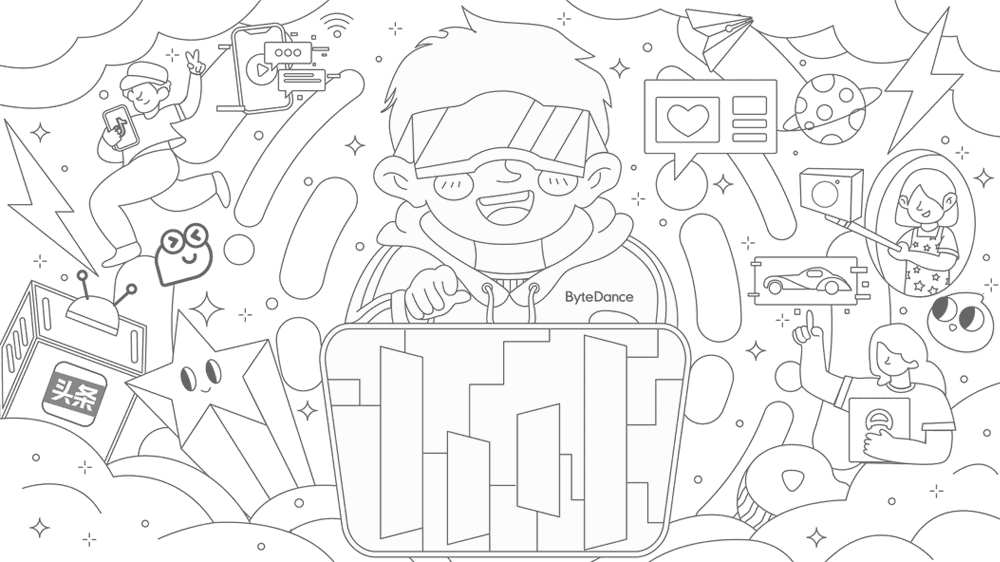 字节跳动——《探索未知，激发创造》（图ZMjI0Mjk5MzAw） - 海报 - 站酷设计师megan_梅根原创素材 - 站酷ZCOOL