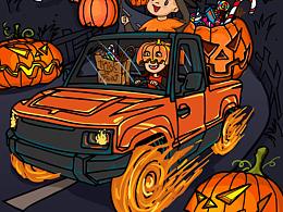 万圣节——不给糖就捣蛋～