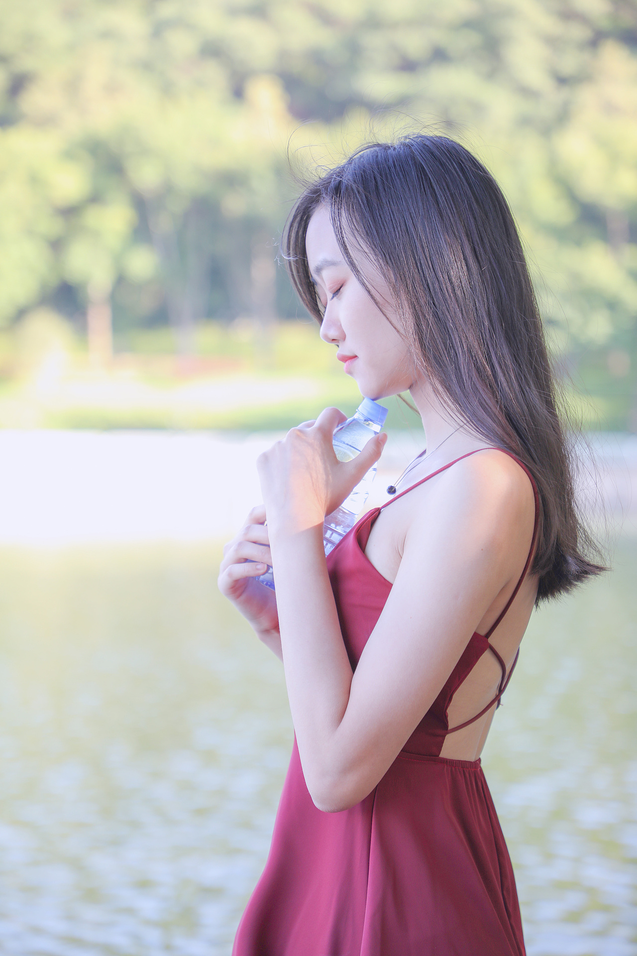 白云湖公园人像,第一次人像写生-模特关关