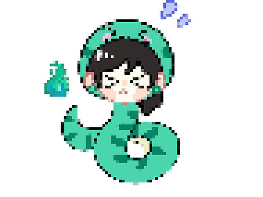 瓦瓦蛇（个人主页-ZNjgzMTYzNzI=） - 像素画 - 站酷设计师黛玉_接单版原创素材 - 站酷ZCOOL