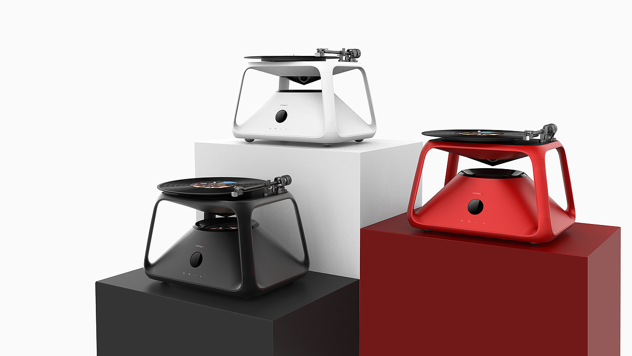 黑膠智能一體播放機(jī)設(shè)計(jì)（圖ZMjUyMjE3NTgw） - 電子產(chǎn)品 - 站酷設(shè)計(jì)師心品工業(yè)設(shè)計(jì)原創(chuàng)素材 - 站酷ZCOOL