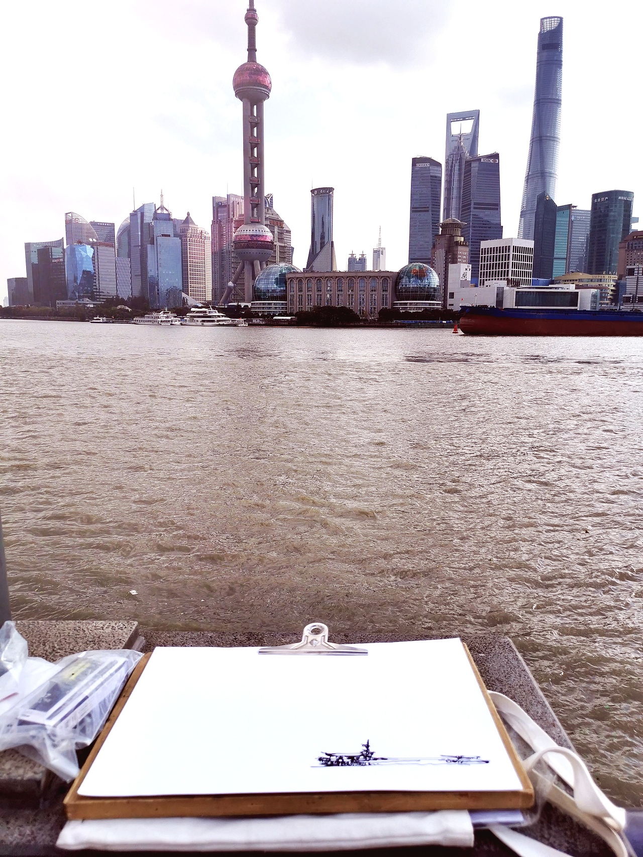 写游记--陆家嘴建筑群写生（图ZMjMyMTU1Mzg0） - 绘画 - 站酷设计师白鹿猿原创素材 - 站酷ZCOOL