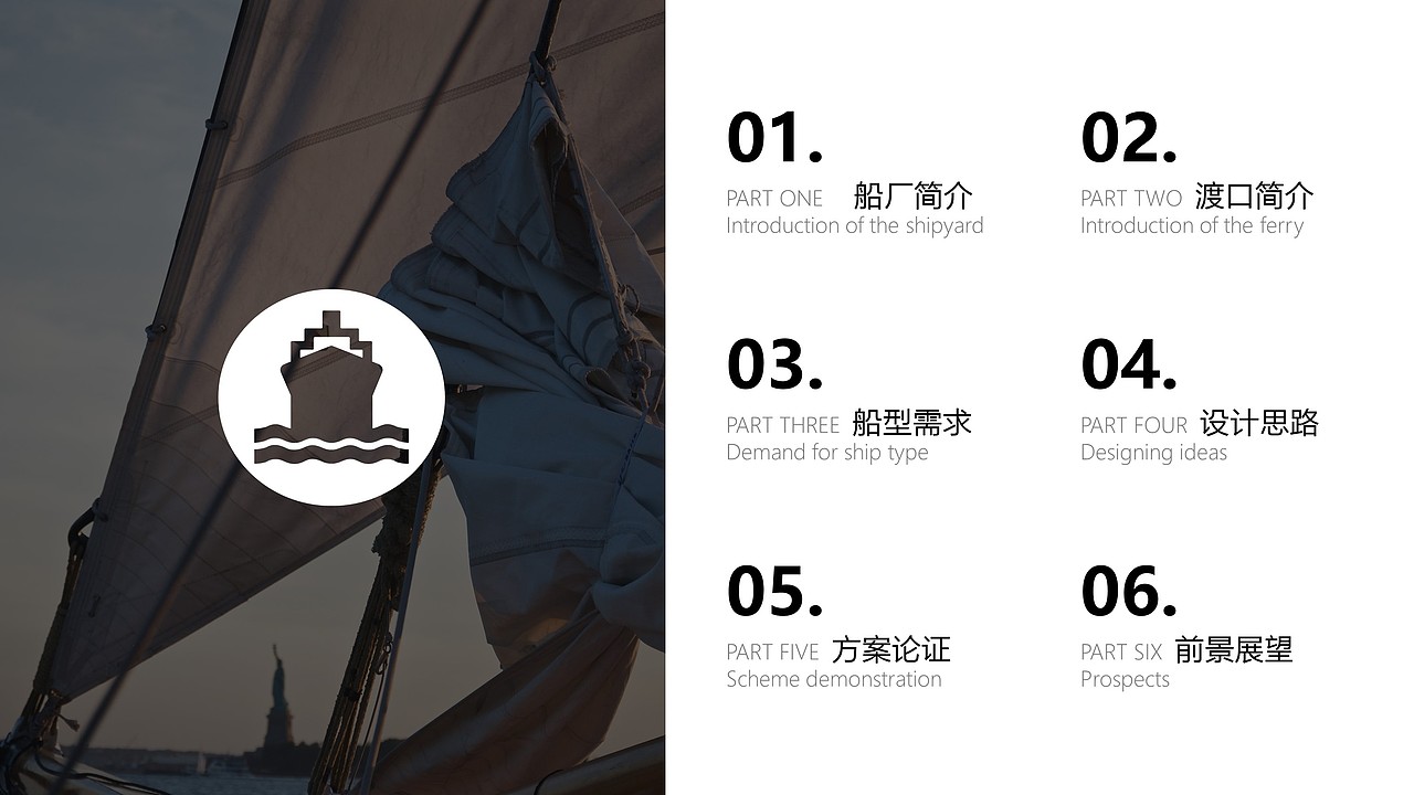 标准船型方案分析PPT商务汇报模板（图ZOTIxMDkzNDA=） - PPT/Keynote - 站酷设计师饶润胤原创素材 - 站酷ZCOOL