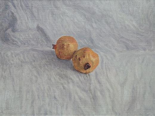 油画静物  手绘 石榴——舒楊