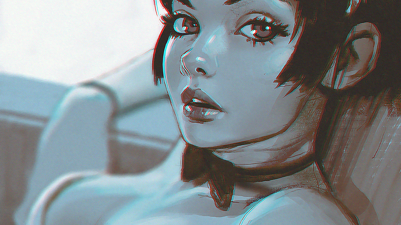 日系风格,欧美风格,唯美中式画风,原画作品