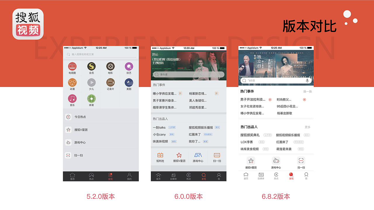 搜狐视频（图ZMTg3MzQ5MTY0） - APP界面 - 站酷设计师翻过那座山a原创素材 - 站酷ZCOOL