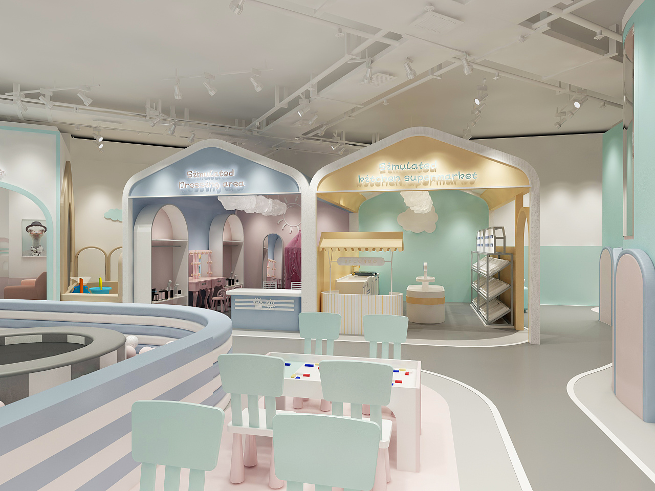 艺科设计|青岛亲子咖啡厅设计—娱乐性的儿童空间设计|空间|室内设计|青岛艺科空间设计 - 原创作品 - 站酷 (ZCOOL)
