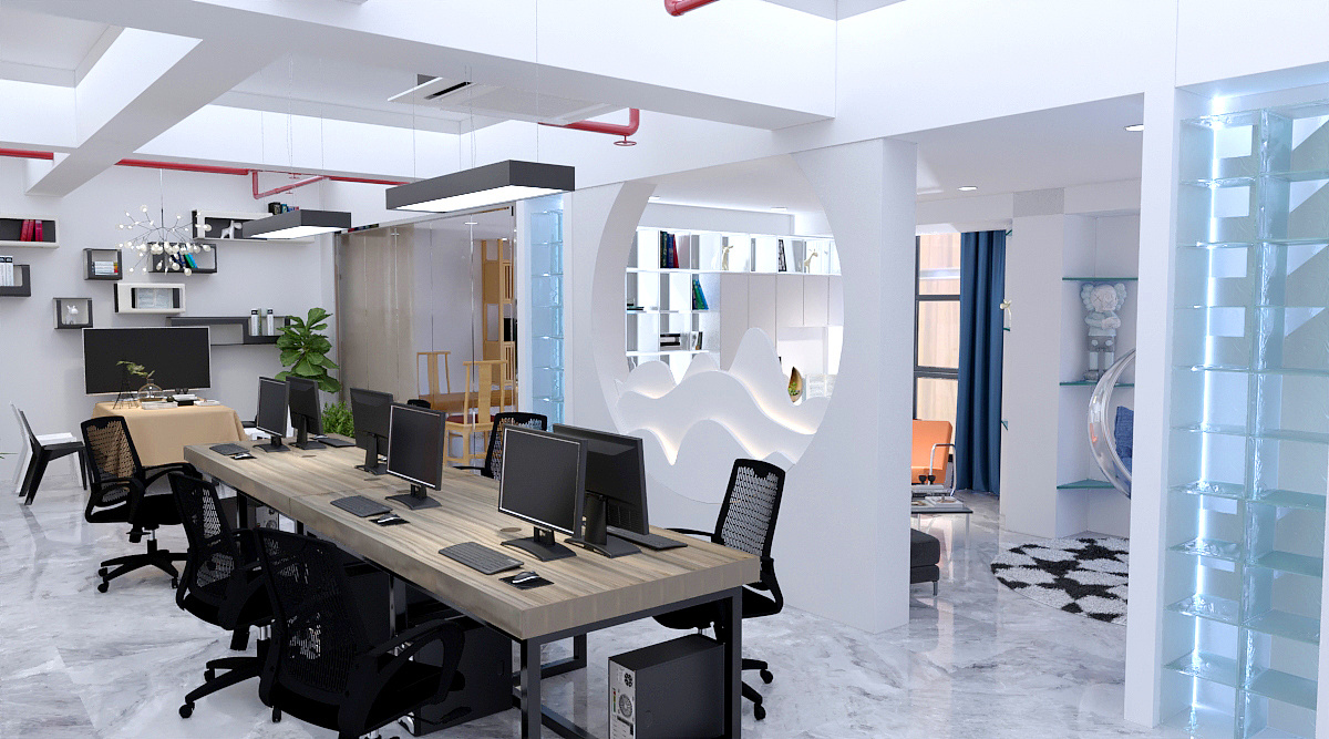 小清新简约办公室设计