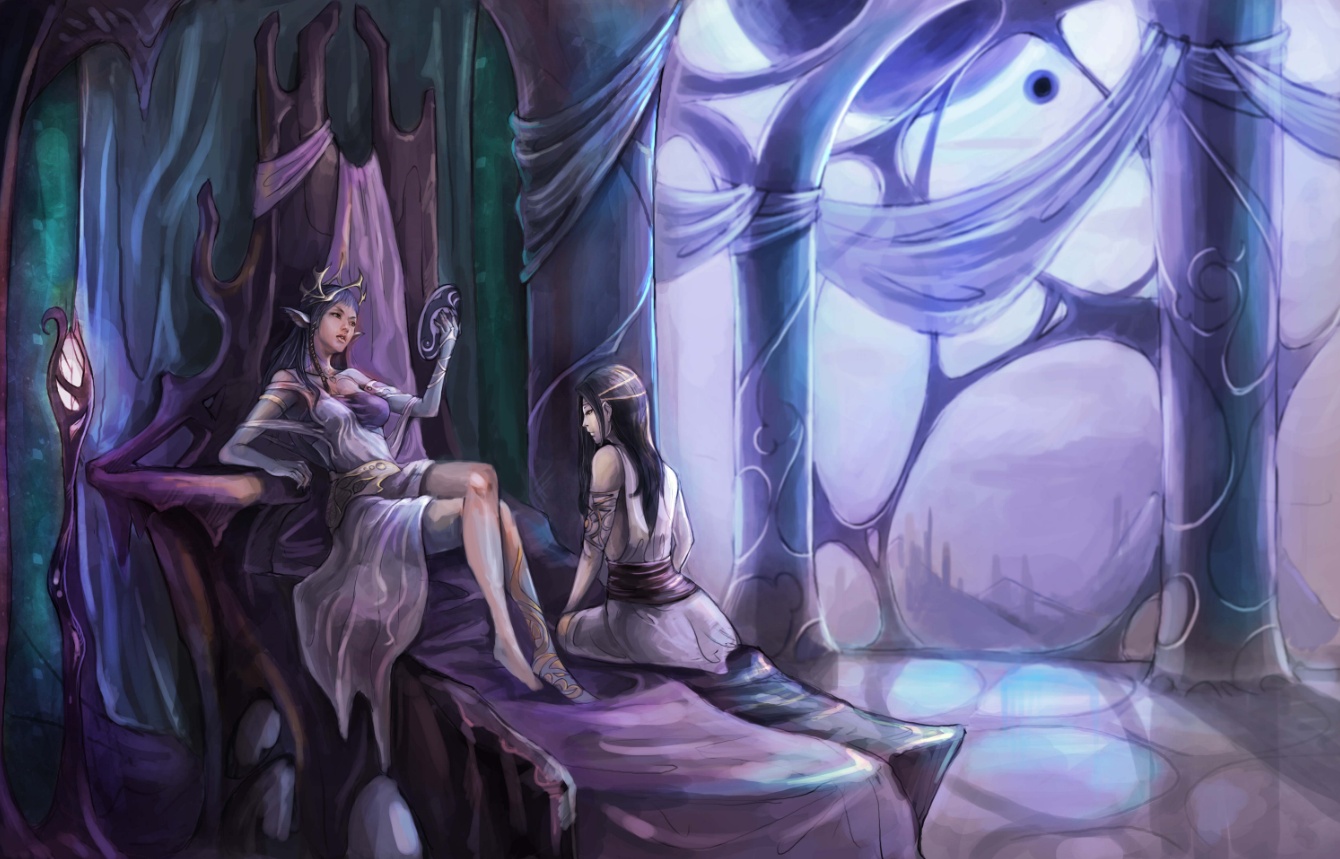 游戏原画练习小仙境