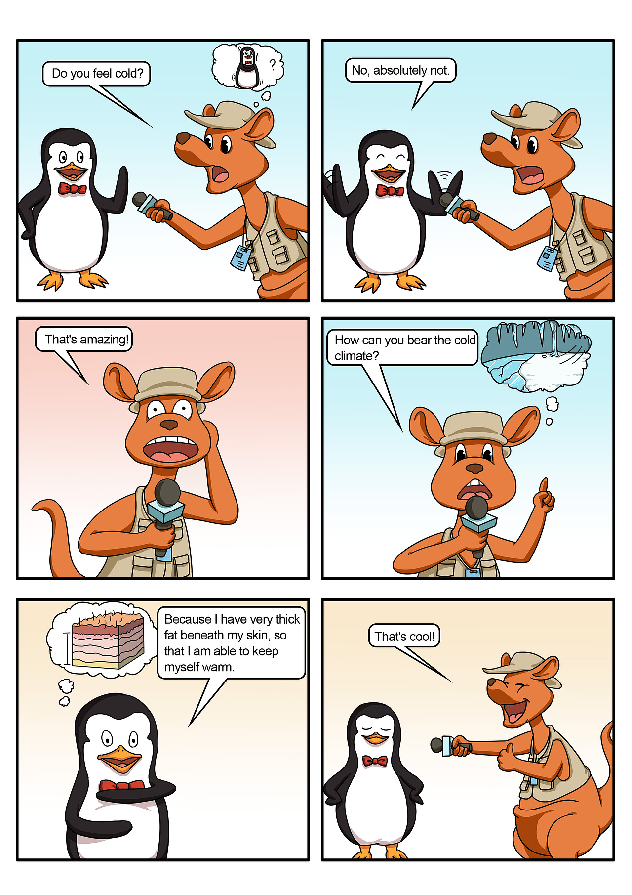 英文漫画《动物世界》