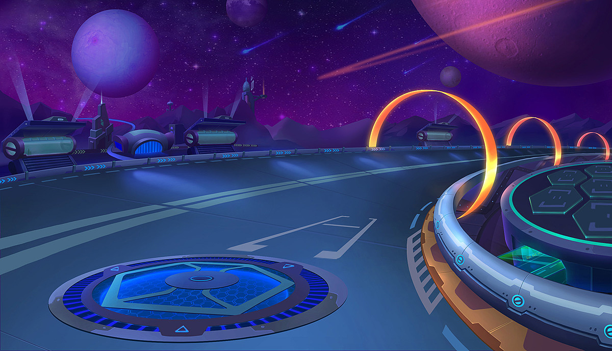 赛车游戏的场景