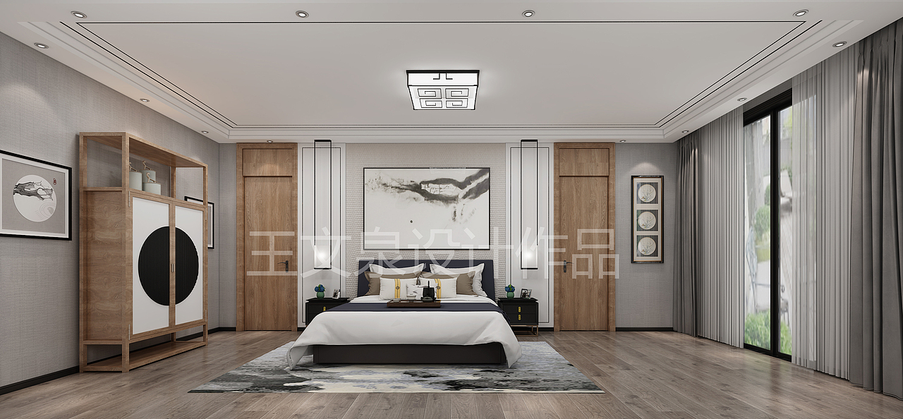 欧式 法式 中式 别墅设计效果图 作品 王文泉