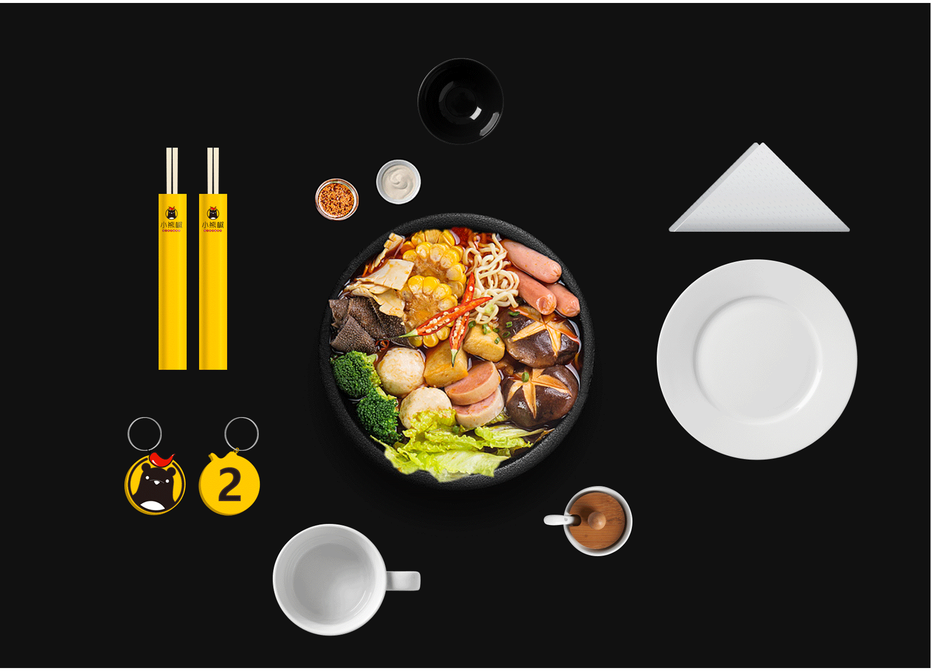 麻辣烫品牌全案案例——【小熊椒】（图ZMTgzNzMyODg4） - 品牌 - 站酷设计师雪宝品牌设计原创素材 - 站酷ZCOOL