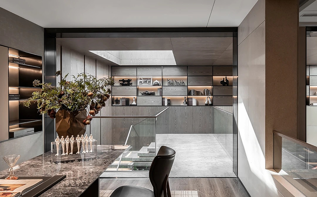 430㎡ 气质大宅，北方和煦的下沉庭院