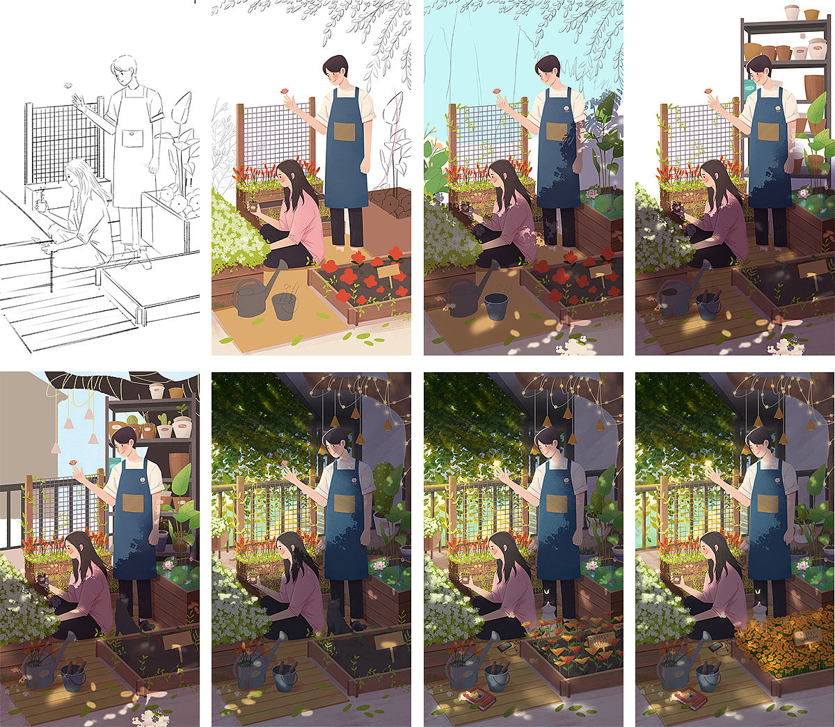 渐渐入夏（图ZMjA4MTUyMzIw） - 创作习作 - 站酷设计师喝可乐鸡翅原创素材 - 站酷ZCOOL