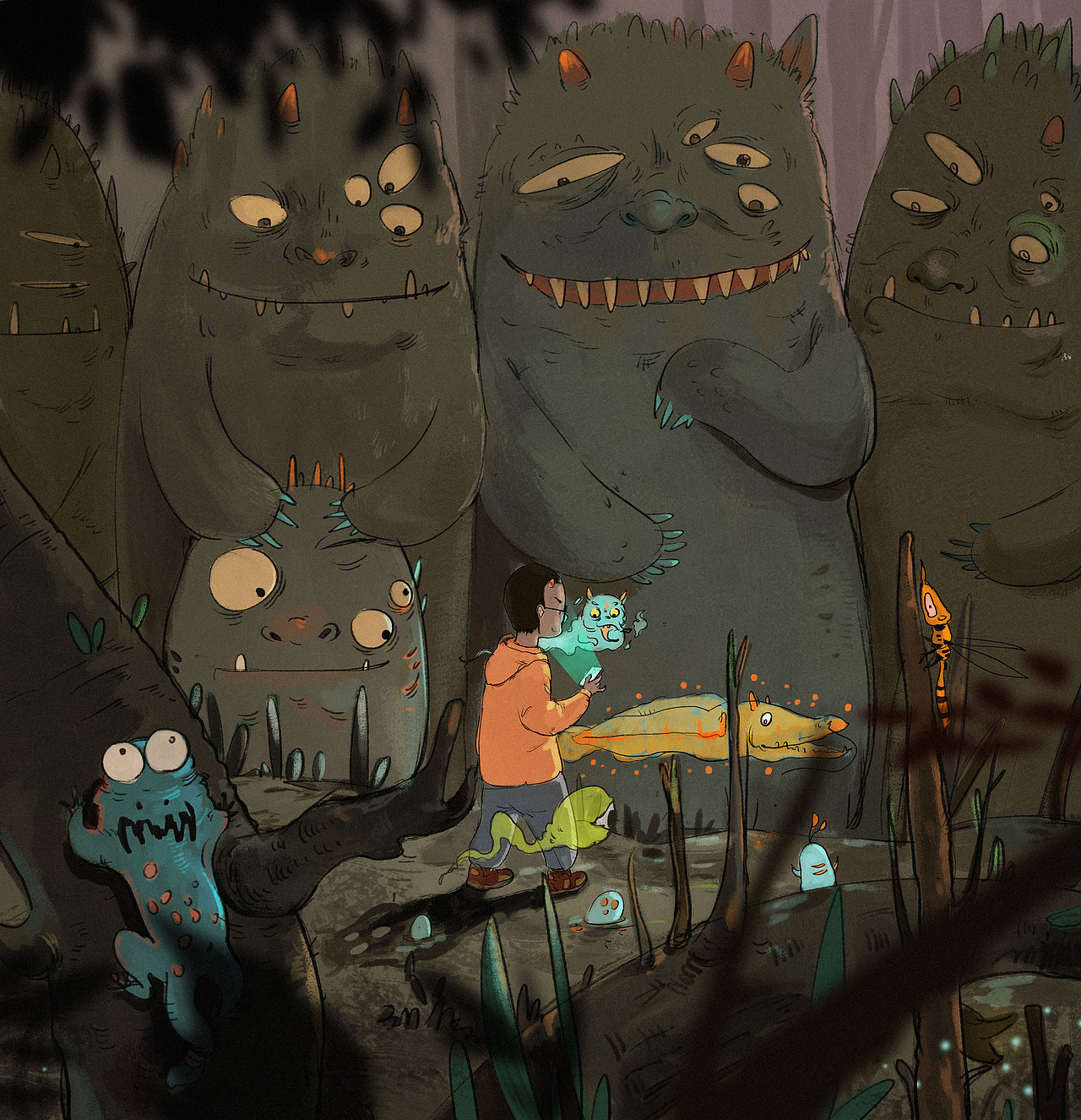 鬼怪也多萌（图ZMjAwNTkyNDA0） - 创作习作 - 站酷设计师鬼怪也多萌小森原创素材 - 站酷ZCOOL