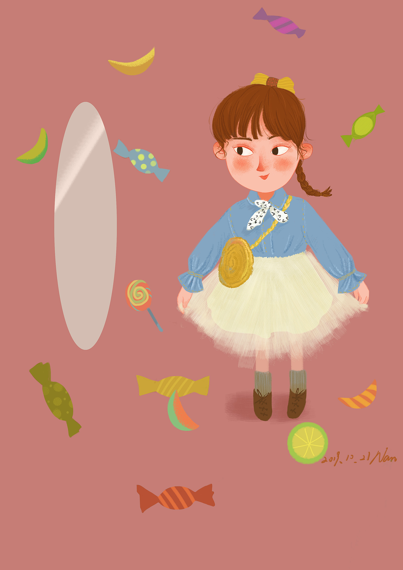 童趣系列之试新衣