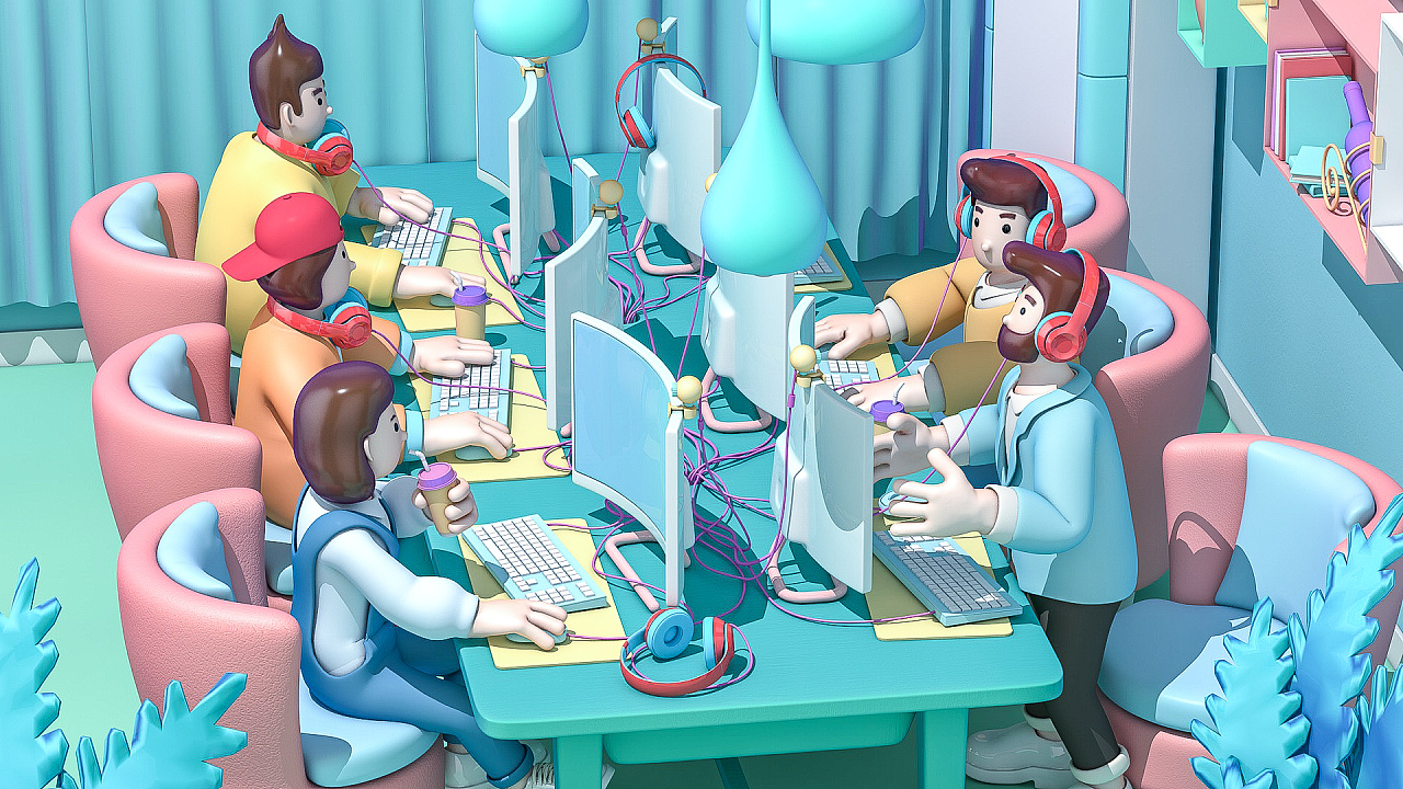 三维卡通形象设计与场景搭建