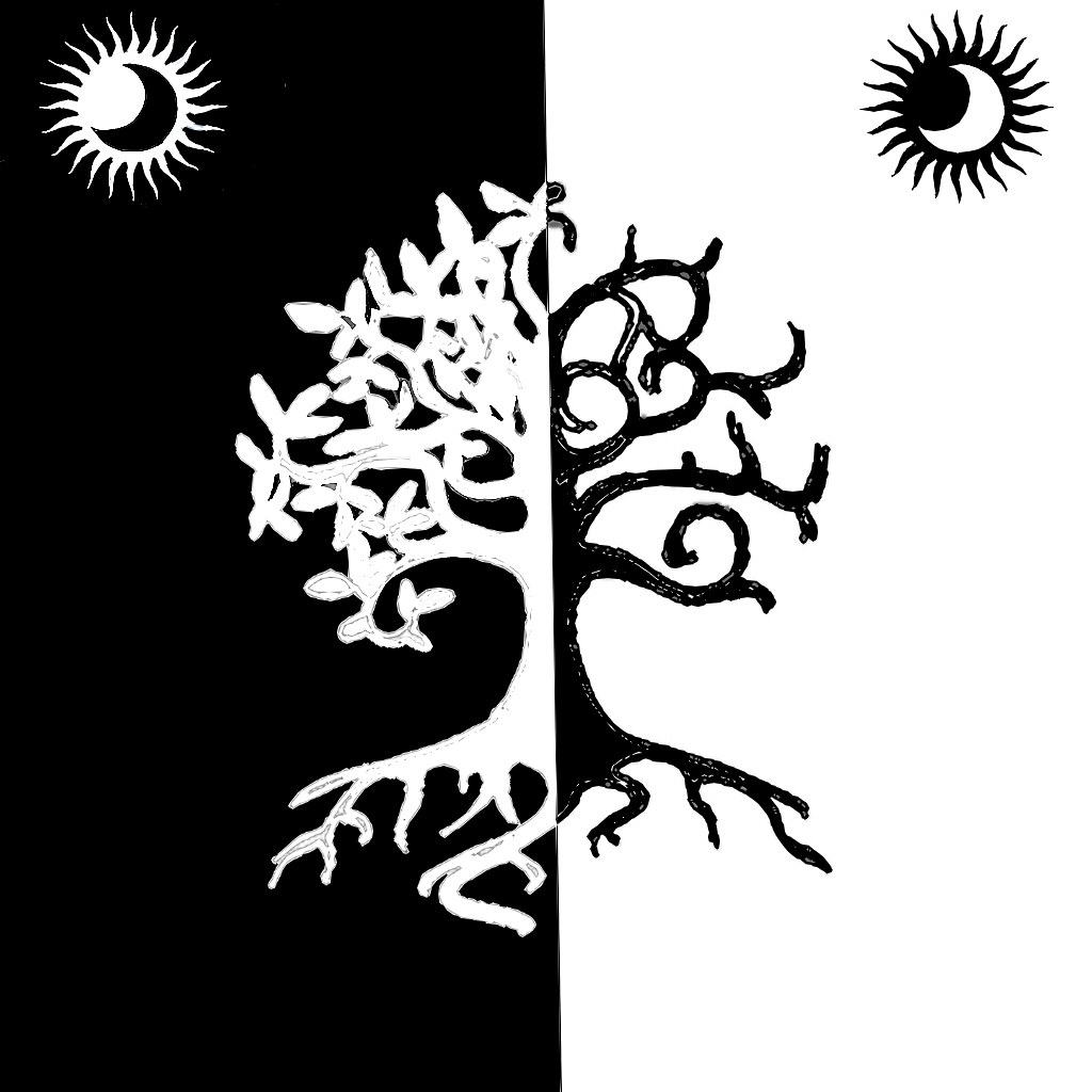 黑白正负形对比