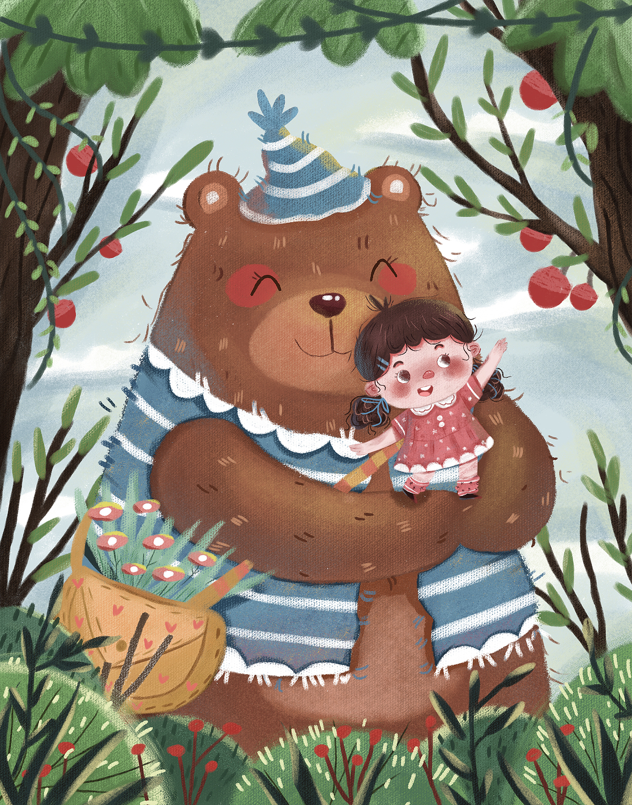 小女孩（临摹）（图ZMjQwNTk2NTQw） - 绘本 - 站酷设计师大脸雪饼原创素材 - 站酷ZCOOL