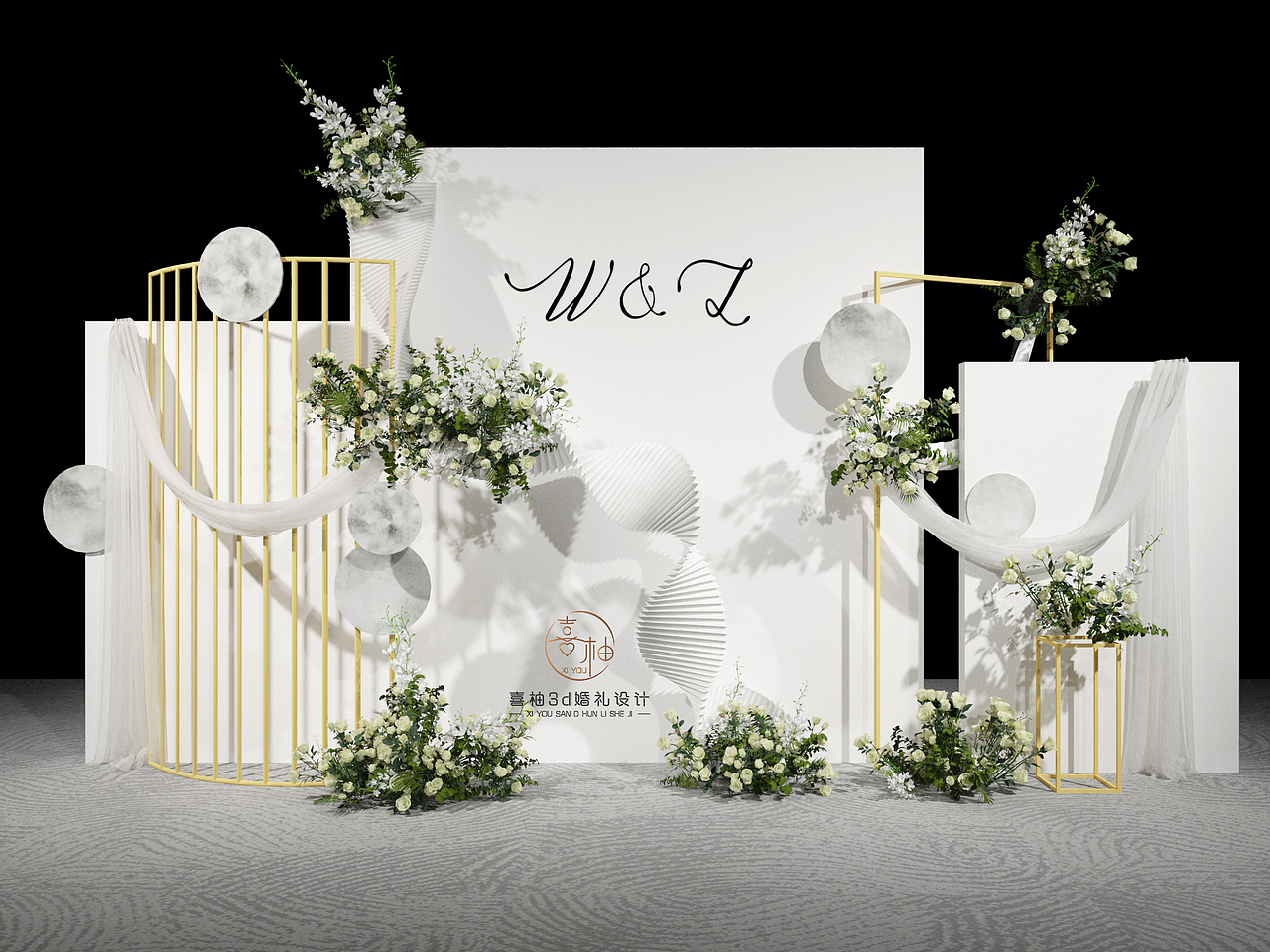 韩式婚礼迎宾区