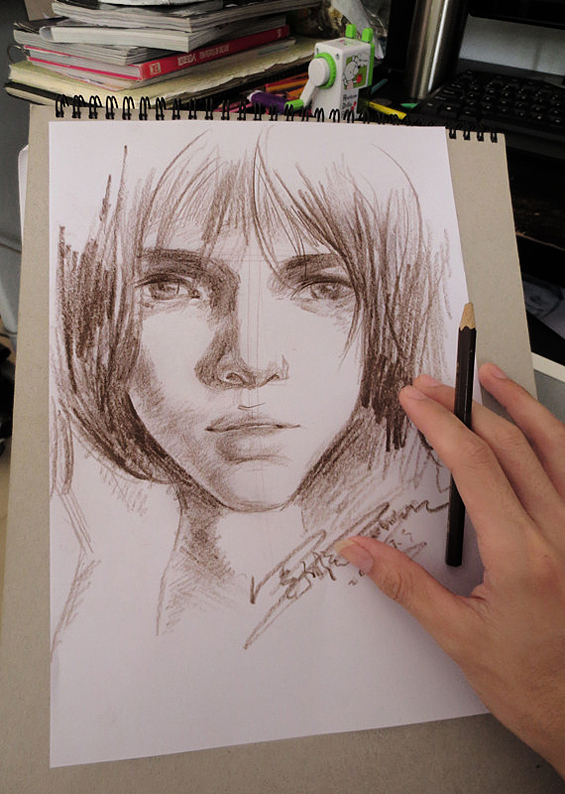 十五分钟速涂。