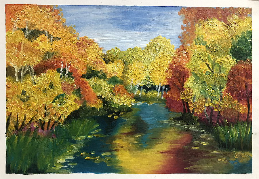 处女作之风景油画