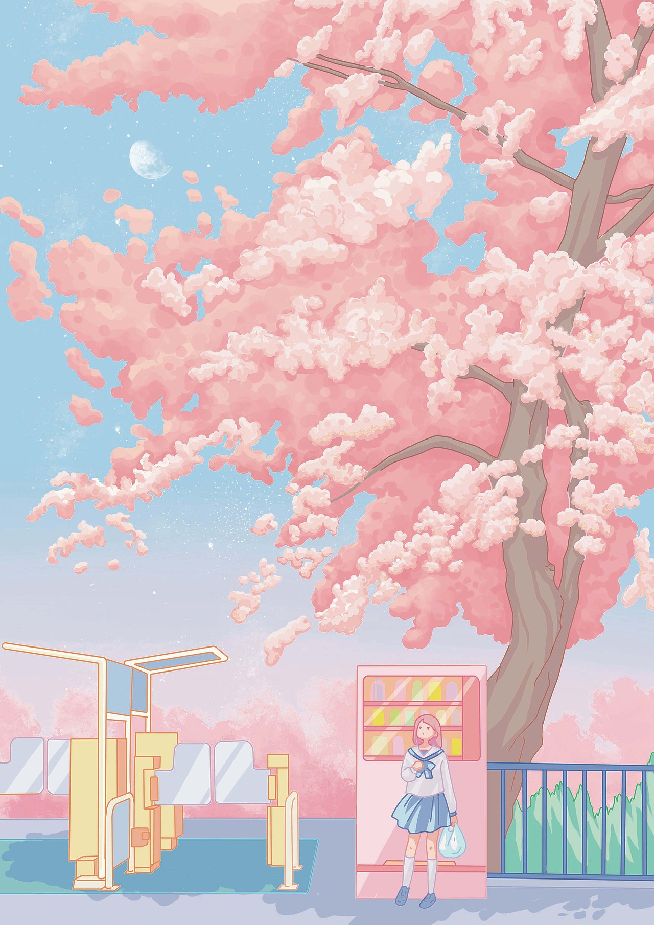 樱花的温度（图ZMjg3MzE1ODAw） - 创作习作 - 站酷设计师蝉亓原创素材 - 站酷ZCOOL