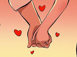 情侣日常小插画