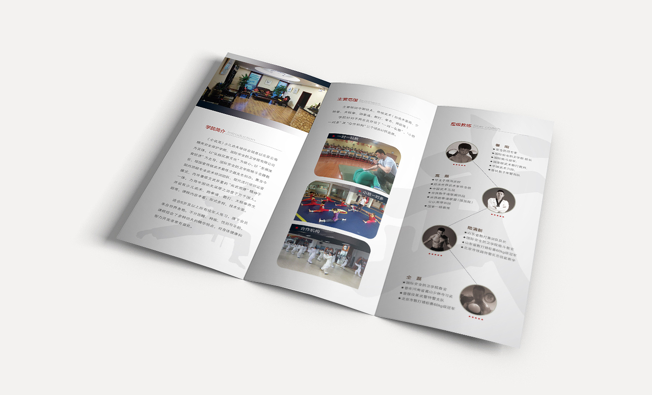 青少儿武馆 三折页（图ZNDQ2NDU1NzY=） - 宣传物料 - 站酷设计师马小柒原创素材 - 站酷ZCOOL