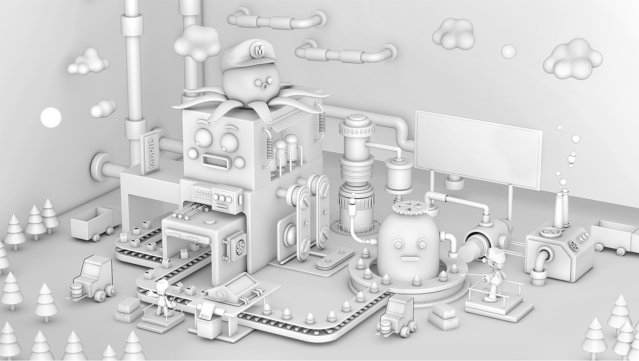 C4D作品（圖ZMjE5OTI0Njg4） - 場景 - 站酷設(shè)計師llyxx原創(chuàng)素材 - 站酷ZCOOL