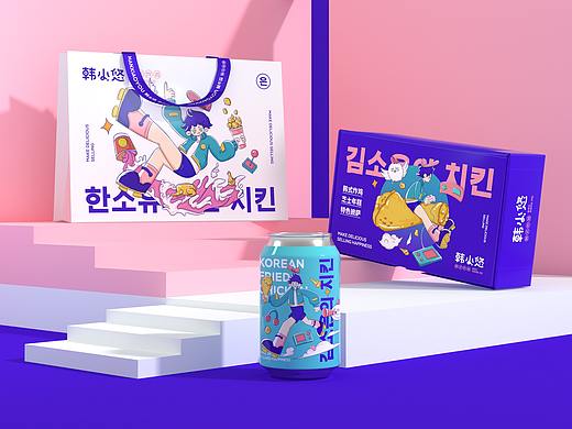 韩小悠韩式炸鸡品牌设计
