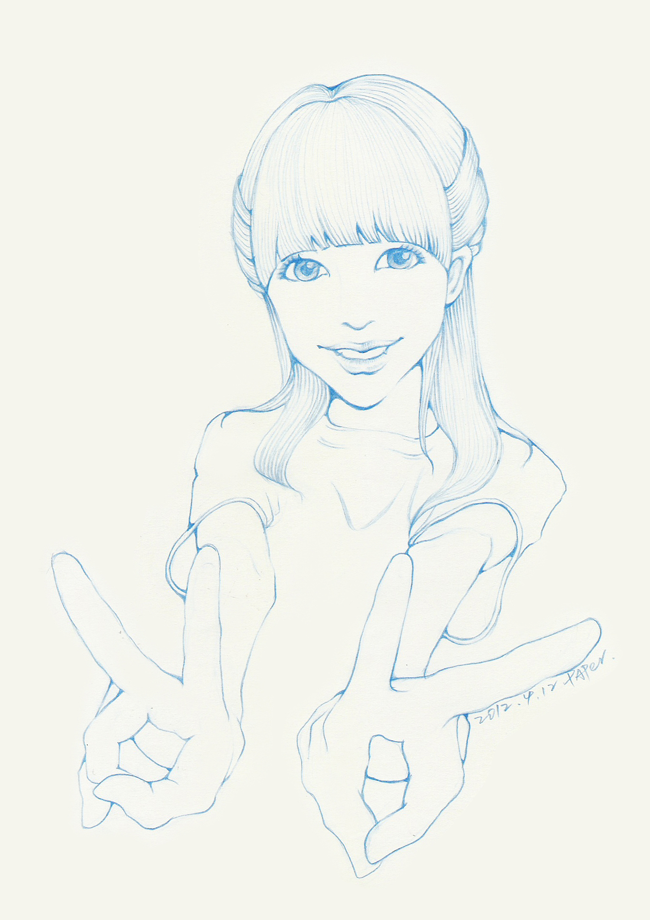 第一次数位板画的姑娘（图ZMzA2MzIxNTI=） - 商业插画 - 站酷设计师小岛Paper原创素材 - 站酷ZCOOL